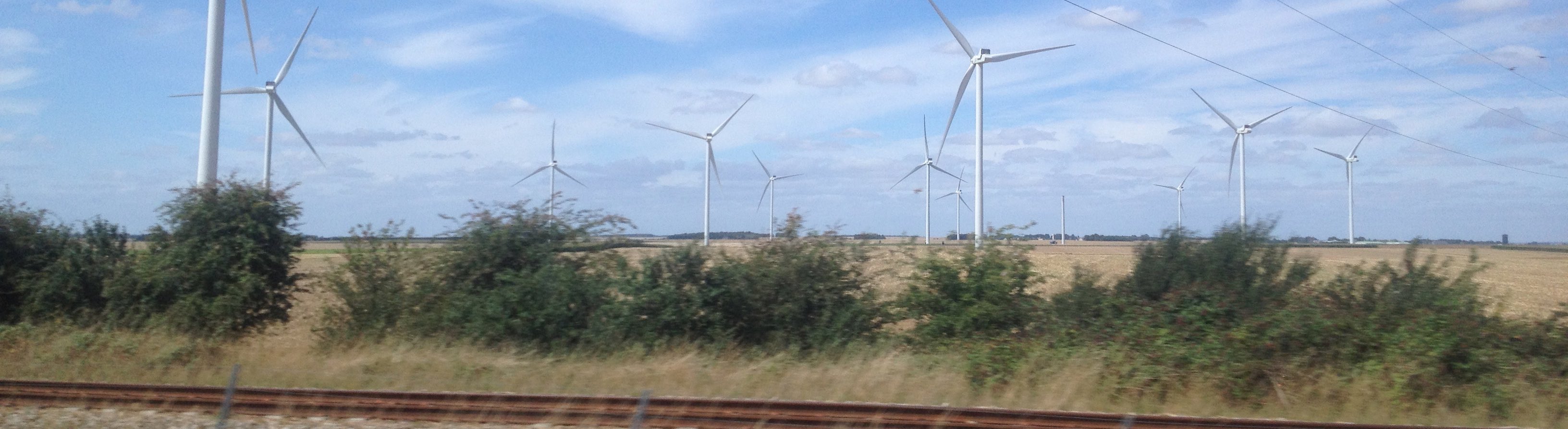 Windmills from train